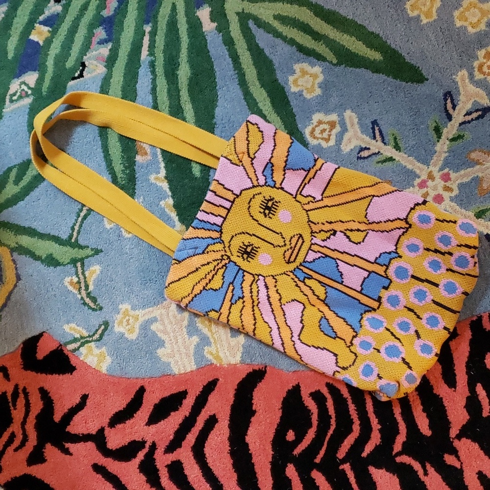 Urban Outfitters Scenic Tote Sun & Flowers